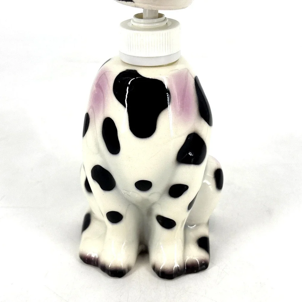 Vintage 90s Ceramic Dalmatian Dog Soap‎ Pump Dispenser 8.5
